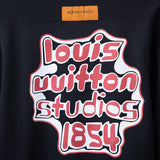 Front view of Louis Vuitton luxury clothing with relaxed-fit cut