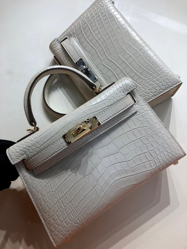 Close-up detail of sophisticated bag design