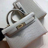Close-up detail of sophisticated bag design
