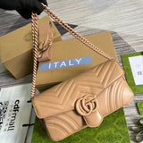 Front view of sleek elevated women's handbag – women's statement bag