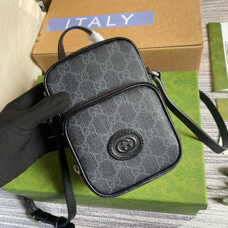 Back view of refined signature women's handbag – women's everyday handbag