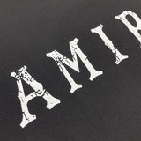 Close-up of Amiri t-shirt craftsmanship