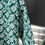 Full styled look of Louis Vuitton cotton t-shirt with monogram-inspired silhouette
