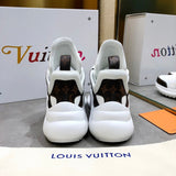 Louis Vuitton Tan Pointed-Toe Stiletto Heels - Sole Detail View