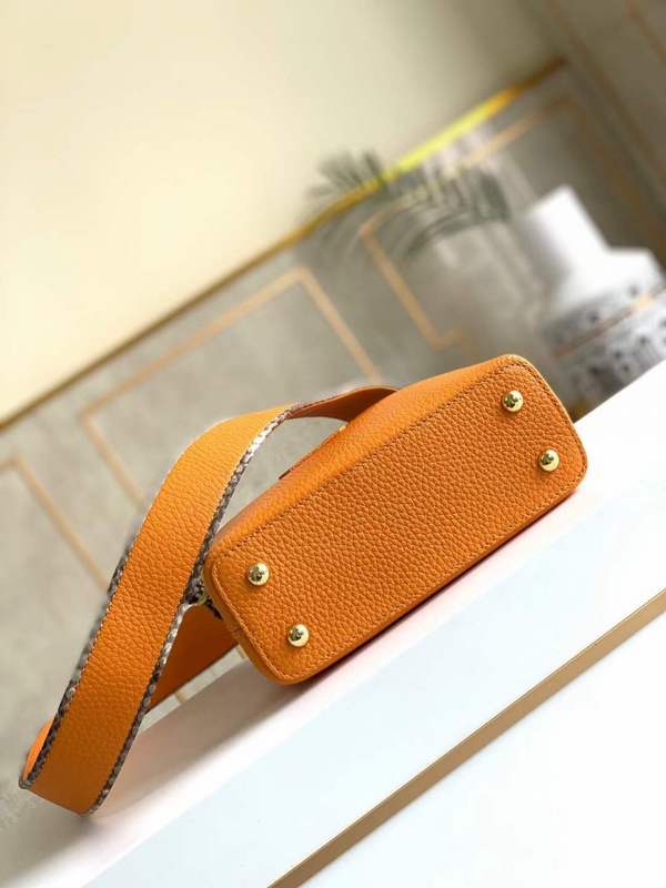 Back view of modern refined women's handbag – women's designer-style accessory