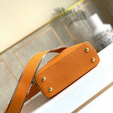 Back view of modern refined women's handbag – women's designer-style accessory