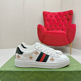Gucci Fashion sneakers in soft grey bold athletic profile front view