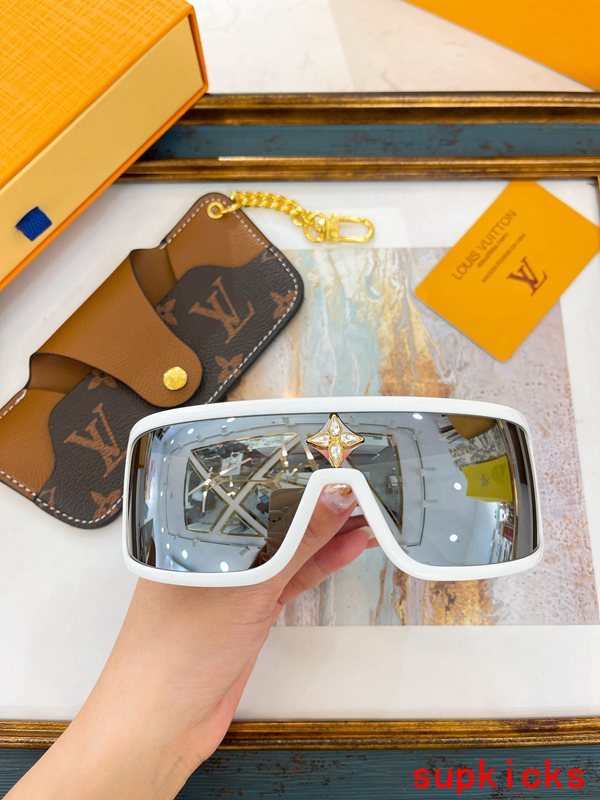Lifestyle view of Louis Vuitton unisex sunglasses