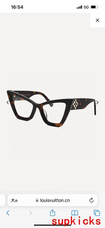 Close-up detail view of Louis Vuitton unisex sunglasses