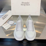 Alexander McQueen Nude Chunky Platform Sneakers - Heel Detail View