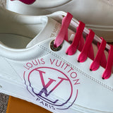 Louis Vuitton shoes Style 398 - close-up of handcrafted italian detailing (alternate angle)
