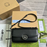 Side profile of sleek structured women's handbag – women's premium purse