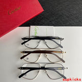 Close-up detail view of Cartier unisex sunglasses