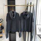 Close-up of Balenciaga designer clothing craftsmanship