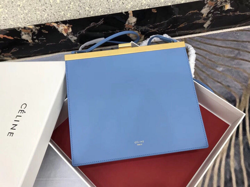 Side profile of premium polished women's handbag – women's designer-style accessory