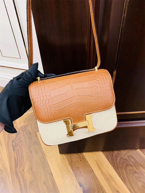Close-up detail of refined bag design