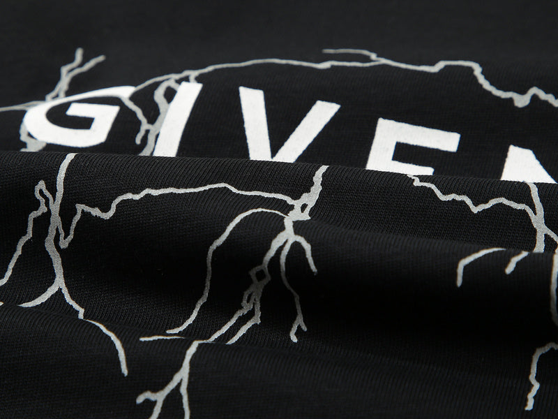 Front view of Givenchy luxury clothing with monogram-inspired silhouette