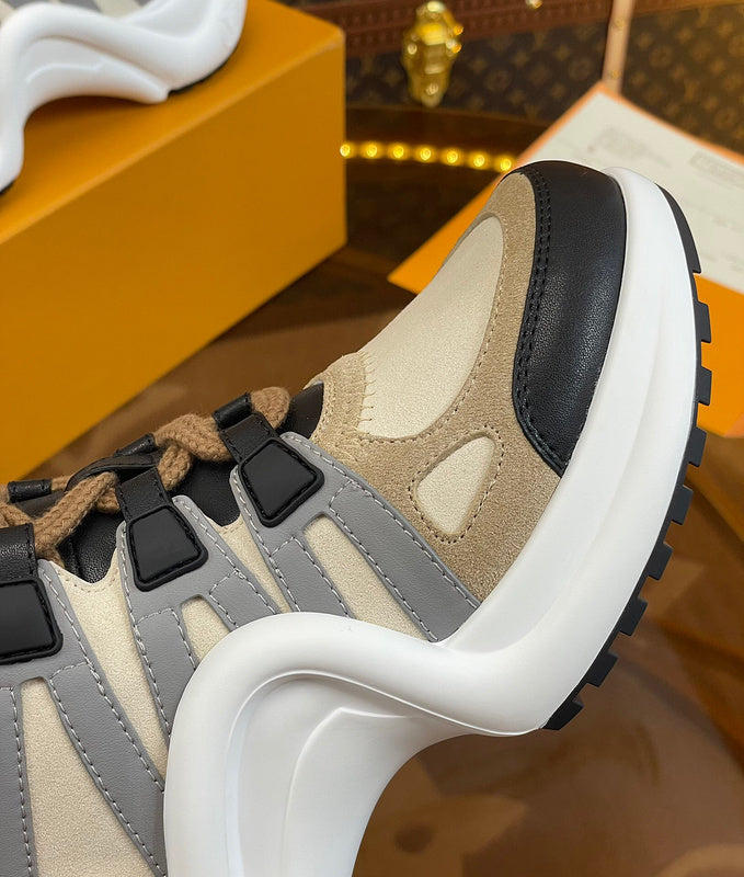 Louis Vuitton Chocolate Brown Combat Boots - Lifestyle Styling Shot