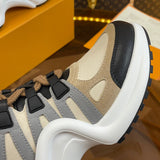 Louis Vuitton Chocolate Brown Combat Boots - Lifestyle Styling Shot