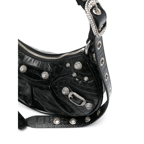 Balenciaga Bags- Balenciaga Black Shoulder Bags Women Luxury Designer Leather Handbag