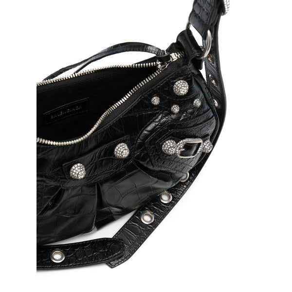 Balenciaga Bags? Balenciaga Black Shoulder Bags Women Elegant Everyday Designer Handbag