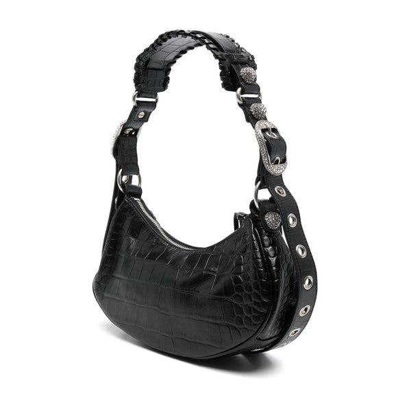 Balenciaga Bags? Balenciaga Black Shoulder Bags Women Elegant Everyday Designer Handbag