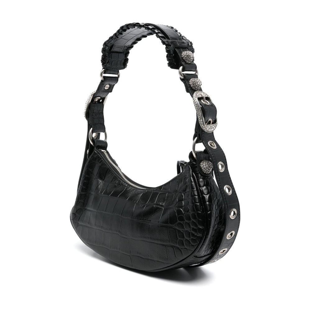 Balenciaga Bags- Balenciaga Black Shoulder Bags Women Luxury Designer Leather Handbag