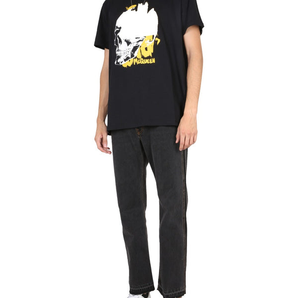 Alexander McQueen Jeans? Alexander Mcqueen Men Raw Cut Jeans Classic Everyday Designer Jeans