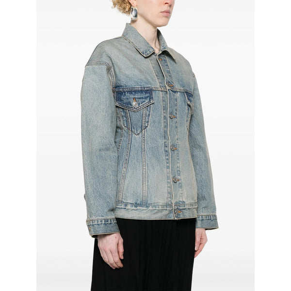 Balenciaga Jackets? Balenciaga Blue Jackets - Denim Jackets Women Premium Casual Designer Jacket
