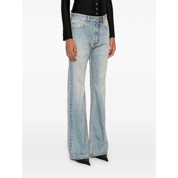 Balenciaga Jeans- Balenciaga Blue Denim - Flared Jeans Women Classic Everyday Designer Jeans
