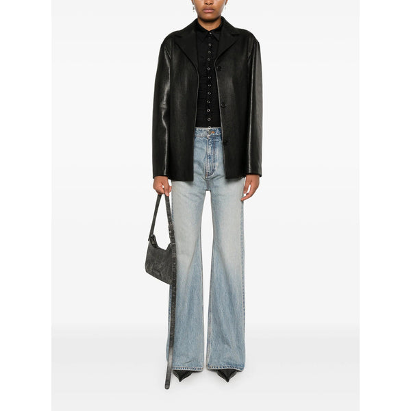 Balenciaga Jeans- Balenciaga Blue Denim - Flared Jeans Women Classic Everyday Designer Jeans