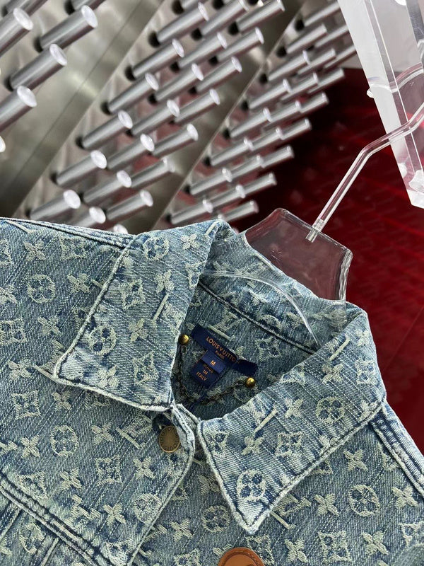 Back view of Louis Vuitton luxury clothing with everyday silhouette