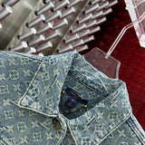 Back view of Louis Vuitton luxury clothing with everyday silhouette