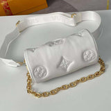 Close-up detail of structured elevated women's handbag – women's luxury accessory