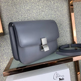 Close-up detail of sleek structured women's handbag – women's premium purse