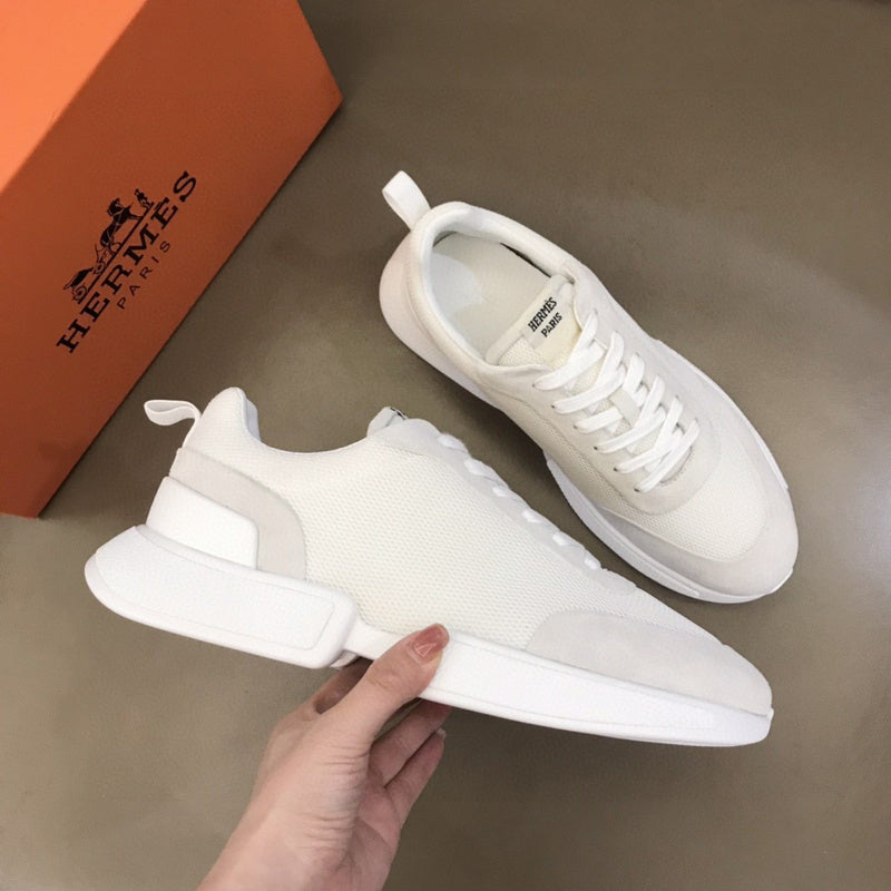 Hermès Camel High-Top Sneakers - Sole Detail View