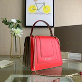 Polished Faux Leather Handbag - Premium Craftsmanship Detailing | Women's Fashion Handbag #1720 - alternate angle view (image 8) of designer-inspired handbag
