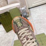 Gucci crisp white luxury sneakers view 4 cushioned comfort fit