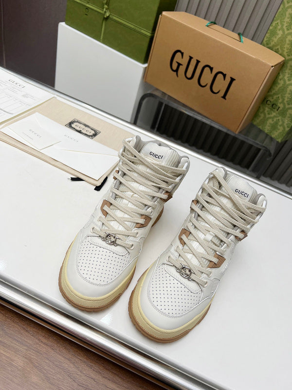 Gucci soft grey luxury sneakers view 9 classic court silhouette