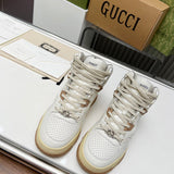 Gucci soft grey luxury sneakers view 9 classic court silhouette