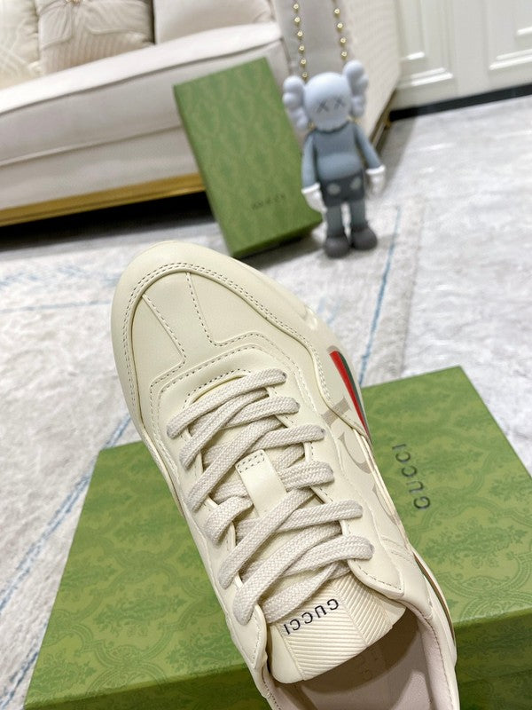Gucci sneakers detailed view showing premium designer craftsmanship