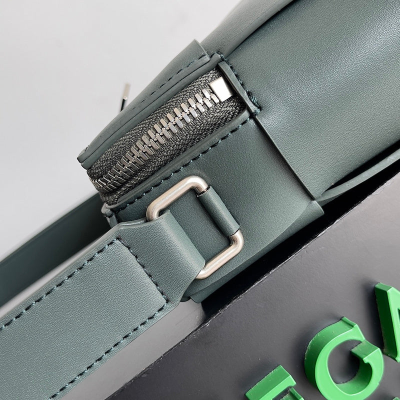 Statement Premium PU Leather Handbag - Smooth Faux-Leather Exterior | Women's Everyday Carry Handbag #1607 - alternate angle view (image 8) of designer-inspired handbag