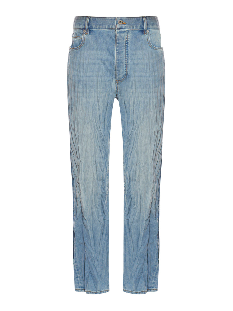 Bottega Veneta Jeans? Bottega Veneta Men Crushed Jeans Premium Designer Denim Jeans