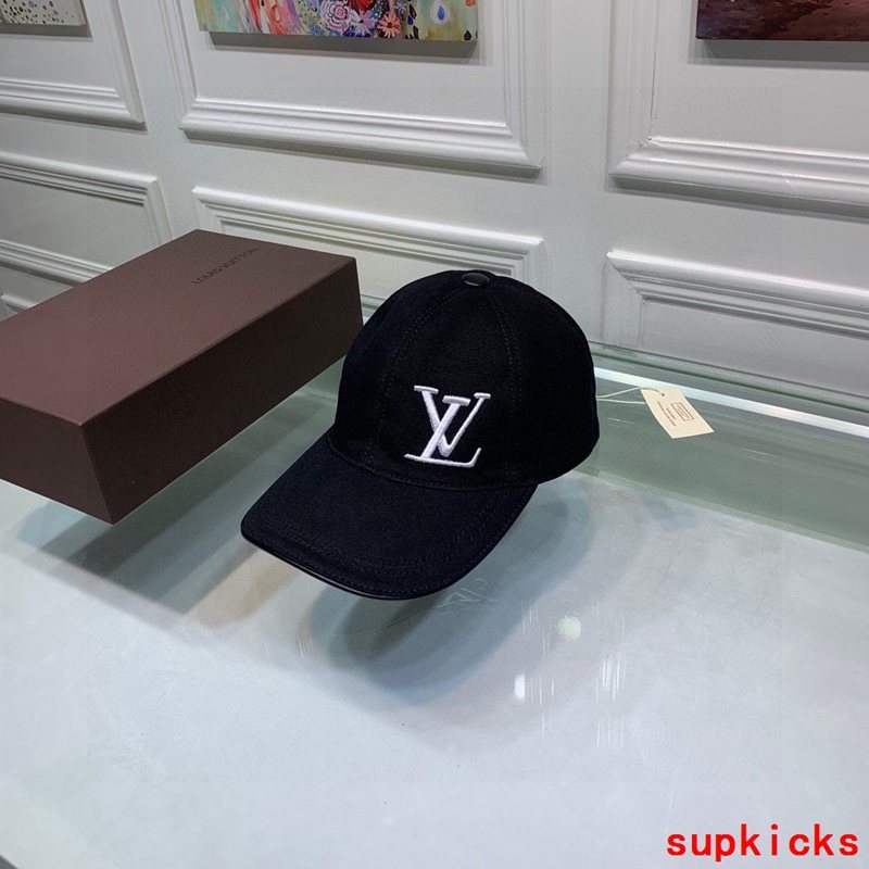 Close-up detail view of Louis Vuitton unisex cap