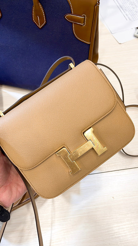 Close-up detail of classic bag design