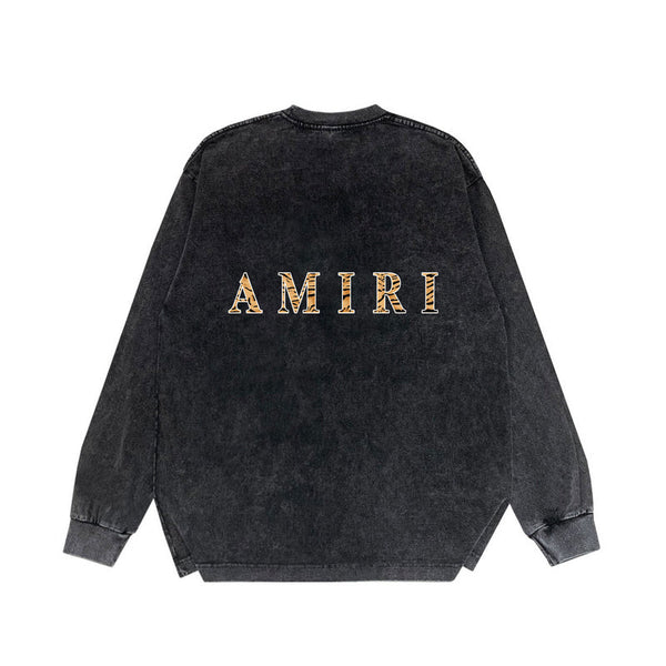 Close-up of Amiri hoodie craftsmanship