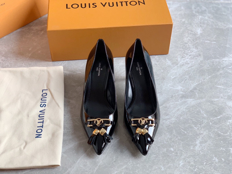 Louis Vuitton luxury shoes close-up — premium authentic designer style