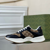 Gucci stone beige luxury sneakers view 5 classic court silhouette