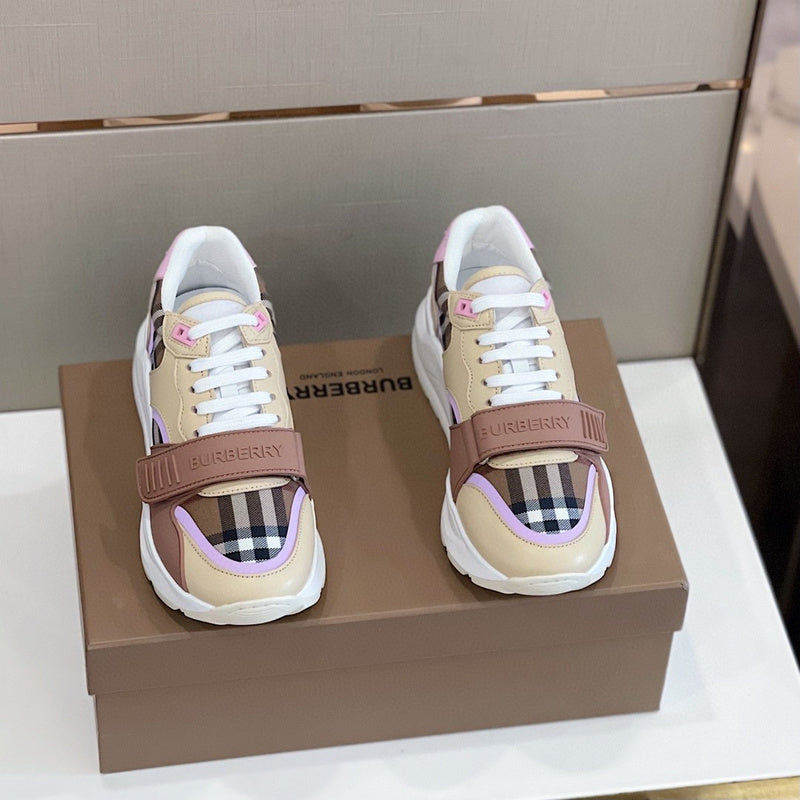 Burberry Beige Ankle Strap Heels - Back View