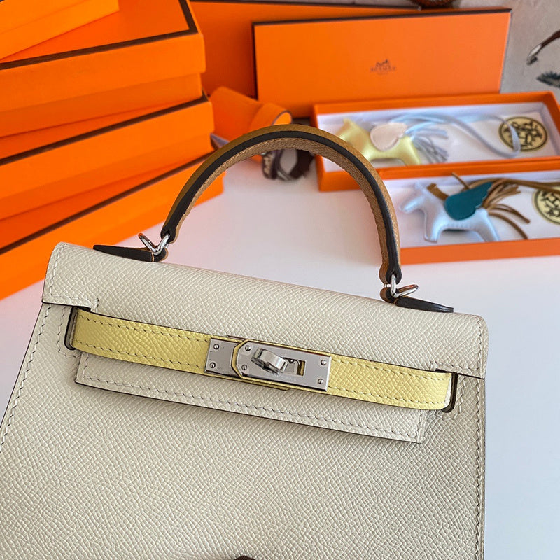 Considered bag shown from front angle